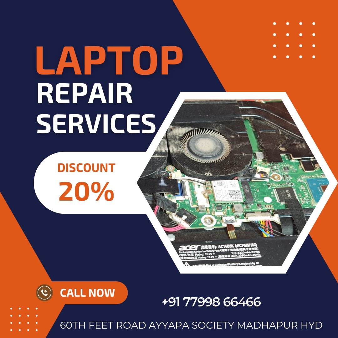 ItHyderabad's tweet photo. Find us at [Hyderabad it solutions] in the bustling area of Madhapur, Hyderabad. We're conveniently located and ready to serve you.
contact number +91 77998 66466
.
.
.
.
#laptoprepairmadhapur #laptoprepairhyderabad #laptoprepairspecialist #laptoprepair https://t.co/a772DtQeJq