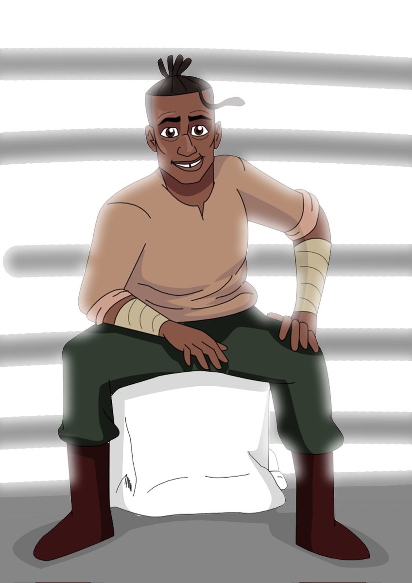 Take a look at Kweku's latest pose.

#character  #charactersketch #characterdesign #2dart #sketch #illustration #illustrationart