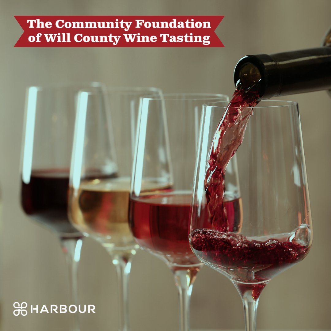 Harbour is thrilled to participate in the Community Foundation of Will County's Wine Tasting Event, where we will celebrate the outstanding achievements of Tom Alves and Bob Burcenski, who will receive the 2023 Gratitude Award from the Community Foundation of Will County.