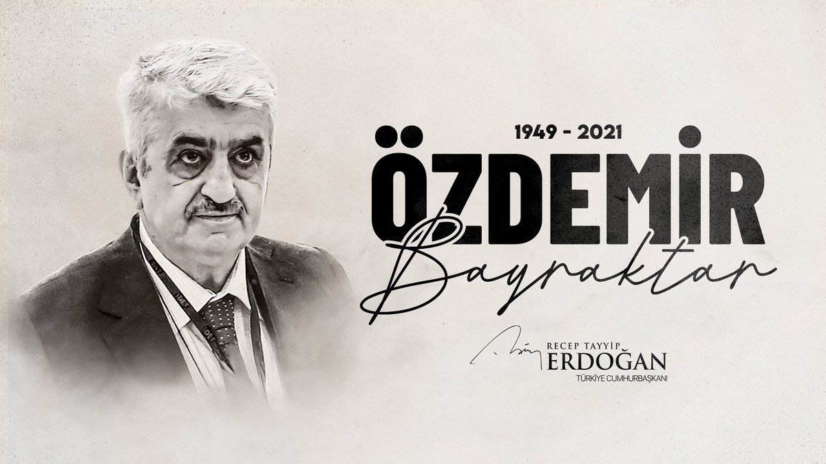 Savunma sanayinde tam bağımsız Türkiye hedefimize, Millî Teknoloji Hamlemize ömrünü vakfeden, ülkemize asırlar geçse de unutulmayacak hizmetlerde bulunan değerli dostum Özdemir Bayraktar Beyefendi'yi ahirete irtihalinin yıl dönümünde rahmetle yâd ediyorum.