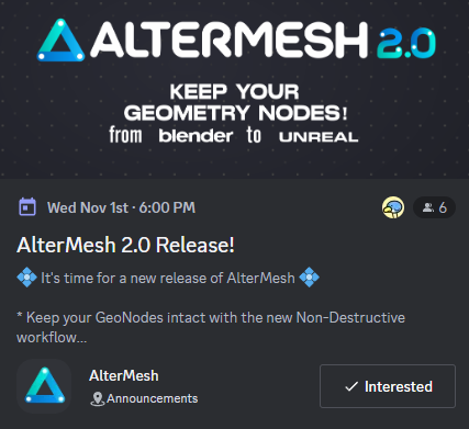 AlterMesh - GeoNodes in Unreal tweet media