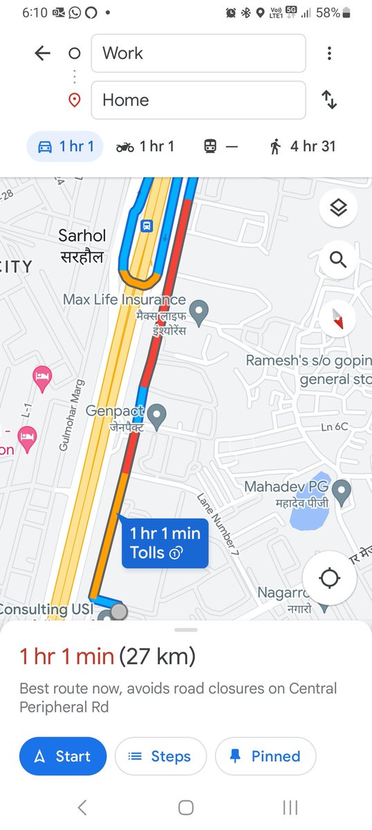 amandchawla's tweet image. #Udyogvihar #ServiceLane #Traffic daily due to these #potholes, it creates long jam every evening. Road side parked cars 🚗 &amp;amp; auto 🛺 adds to more choas

maps.app.goo.gl/BQQHrxZHqPUeB5…

@DC_Gurugram @ulbharyana @TrafficGGM @dcptrafficggm @gurgaonpolice @ReporterNaughty @PotholeWarriors