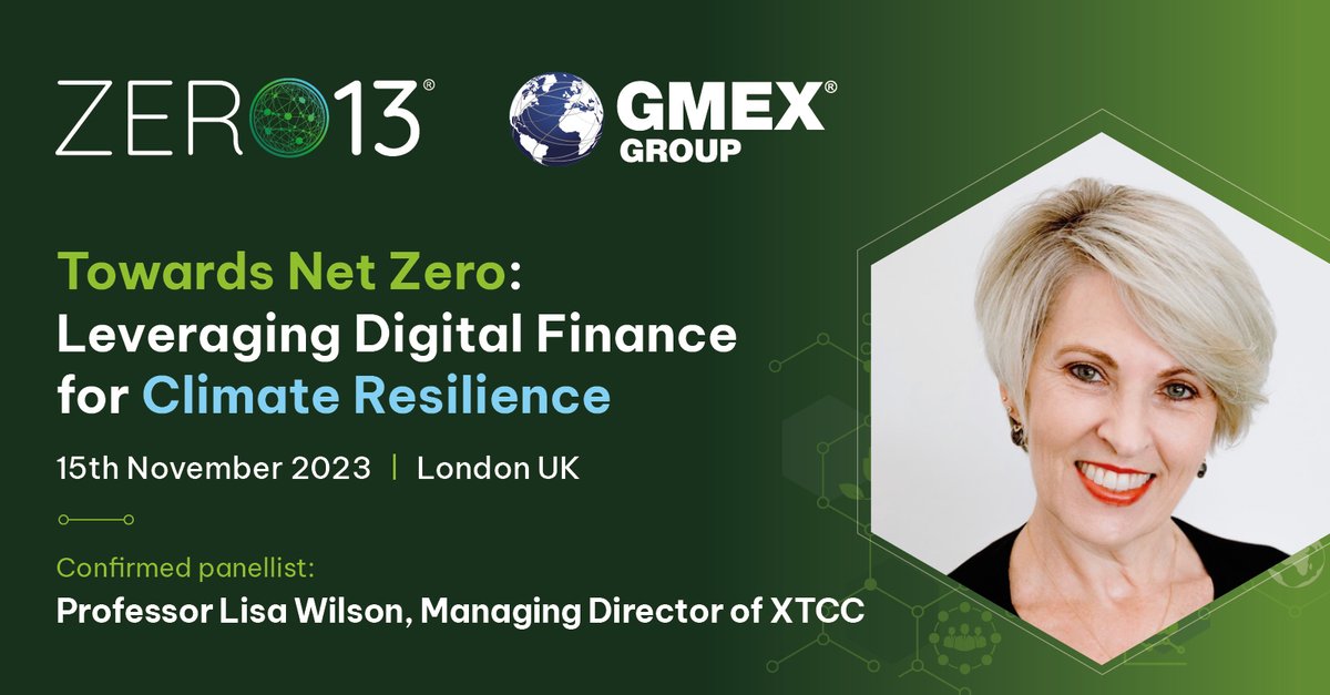 We are pleased to announce our second panellist, @lisagshort, who will participate in our upcoming #ClimateFintech Question Time event, Towards #NetZero: Leveraging #DigitalFinance for #ClimateResilience. 
👉🏼 Register for the event here: 139540021.hs-sites-eu1.com/climate-fintec…