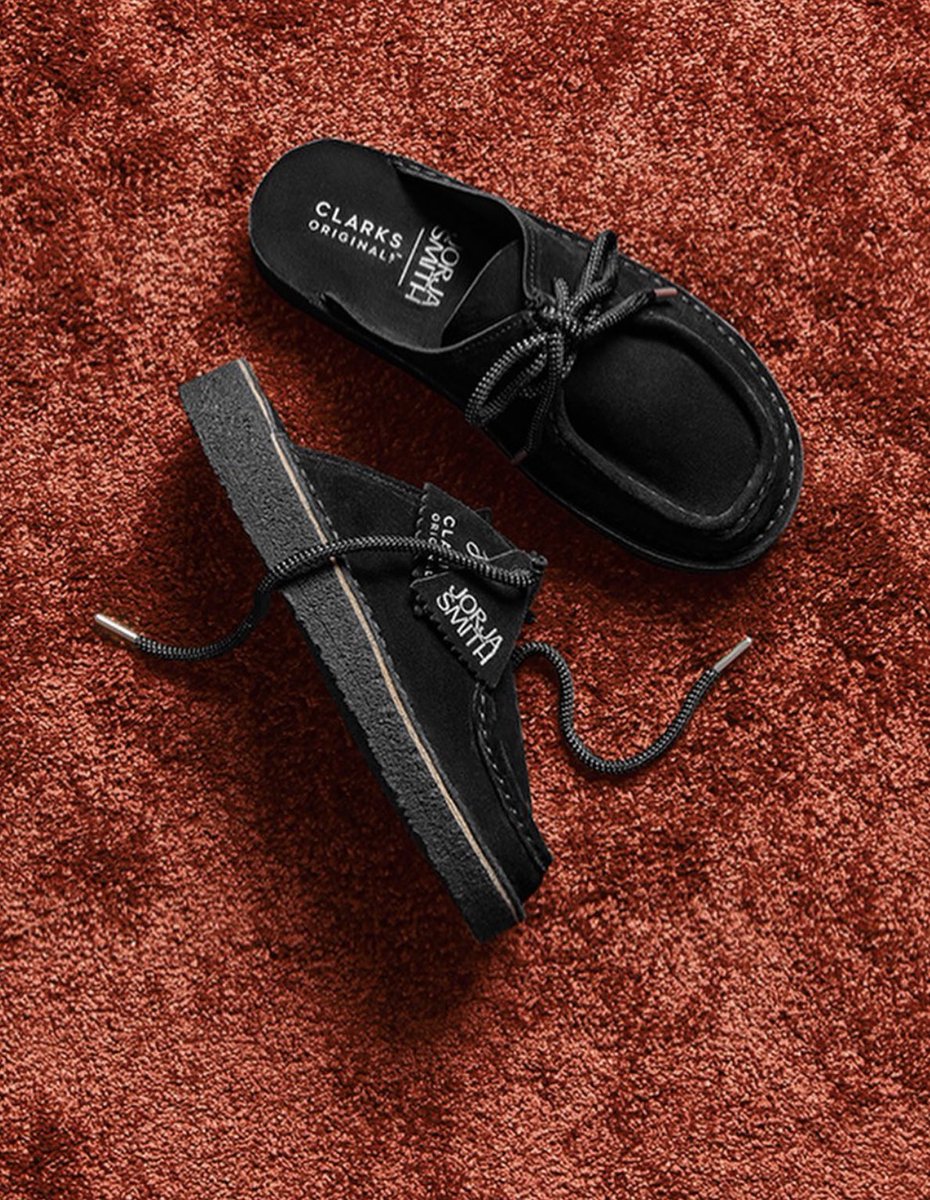 StreetFashion01's tweet photo. Clarks Originals x Jorja Smith!🖤 https://t.co/em5MeaoDiy