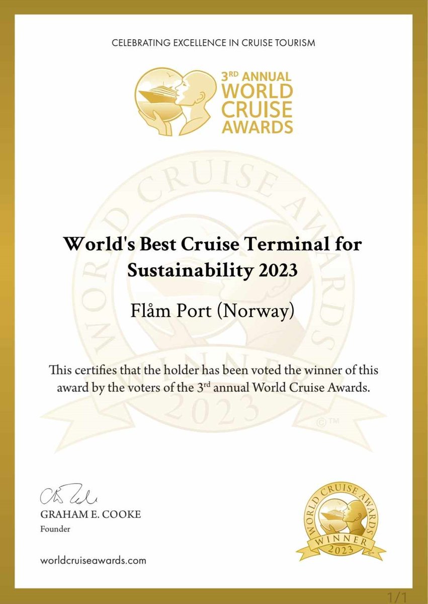 FlamCruise's tweet photo. #WorldCruiseAwards #Sustainable #winner 

@CruiseEuropeCom @norwaysbest_ https://t.co/HjAoXk4Jnp