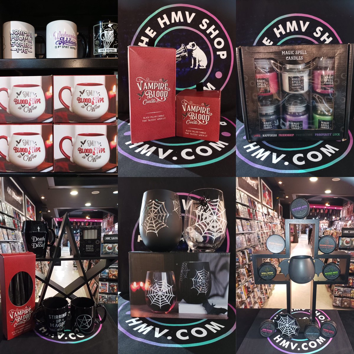 hmvBelfast's tweet photo. HUUUGE SPELLBOUND STOCK!!!! We have a brand new massive range of many different spellings merchandise in stores now for spooky season 👻❤️
#halloween #halloween🎃 #spookyseason #halloweendecor #spellbound #spellboundmerch #witchcraft #witchcraftspells #hmv #hmvbelfast https://t.co/sfZ9WZ2W1I