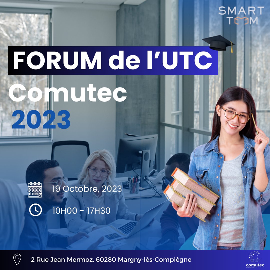 📆 J-1

SMART TEEM sera présent demain, le 19/10 à l'Université Technologie de Compiègne (UTC) lors de son forum étudiants-entreprises.

Nous recherchons des stagiaires BI, Data Analyst et Data Engineer.

Et n'oubliez pas votre CV 📄

#UTC #Etudiant #Data #Stage