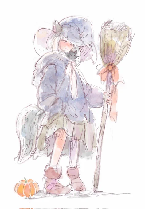  ͗  #ハロウィンイラスト #illustration