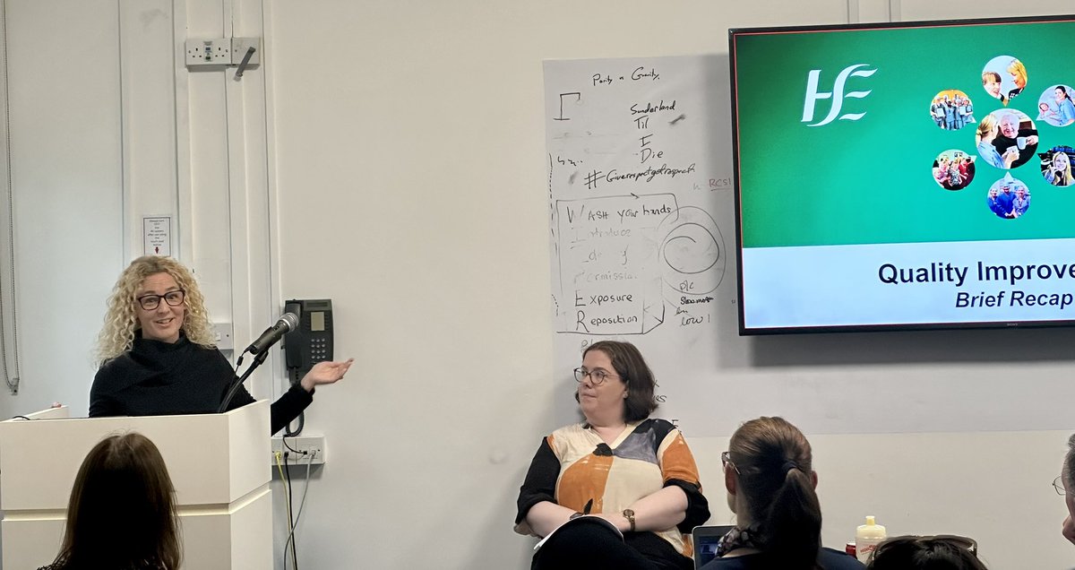 Dervla Hogan, Programme Manager and Alison Dwyer, Project Manager with @NationalQPS are running a collaborative workshop now with the ICU Audit Coordinators. Helping attendees to understand QI terms and approaches, engaging for improvement and developing our aim.