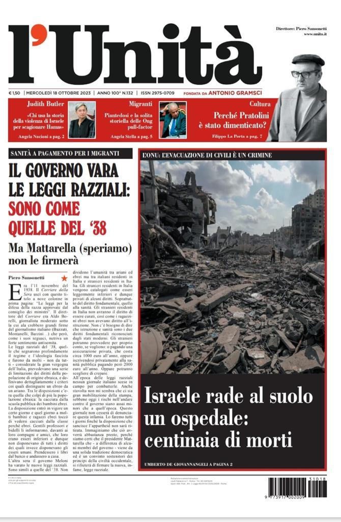 danielhazan's tweet image. Sono certo che Piero Sansonetti avrà l’onestà di riconoscere, domani, di aver fatto un titolo senza notizie o con notizie non verificate. x.com/OSINTI1/status… x.com/OSINTI1/status… @unitaonline @SansonettiUnita #sansonetti #unita