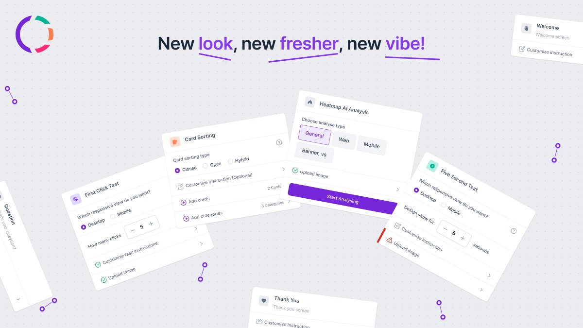 🚀 Overviv got a makeover, and guess what? We're looking fresher than your morning coffee! Dive in and experience the glow-up!

Try it for free and see the difference: overviv.com

#usability #usabilitytesting #overviv #cardsorting #ai