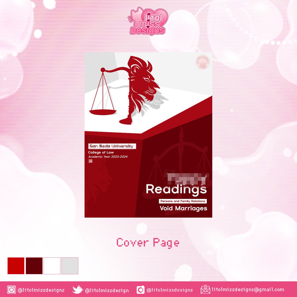 litolmissjelly's tweet photo. Commissioned Graphic Design | Cover Page design
📌check my website for my portfolio, offered services, terms & conditions, and inquiry form! https://t.co/ZCUpU4O7ew
my designs!🏷️#litolmissdesignscomms
#litolmissdesigns #graphicdesigncommission #graphicdesign #commission https://t.co/DT1AqmoDyw