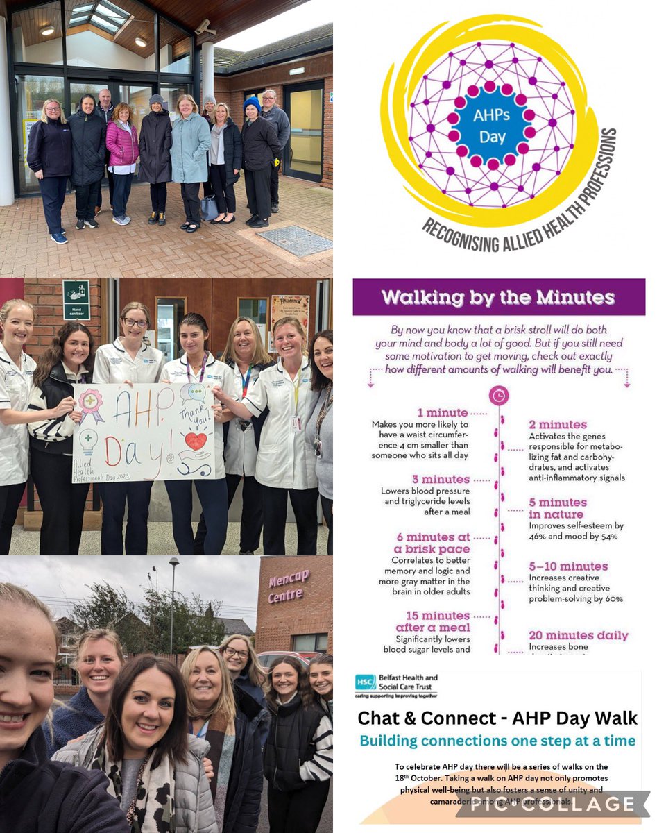 #WalkingWednesday to celebrate AHP Day 2023 @BelfastTrust Every step counts #AHPActive