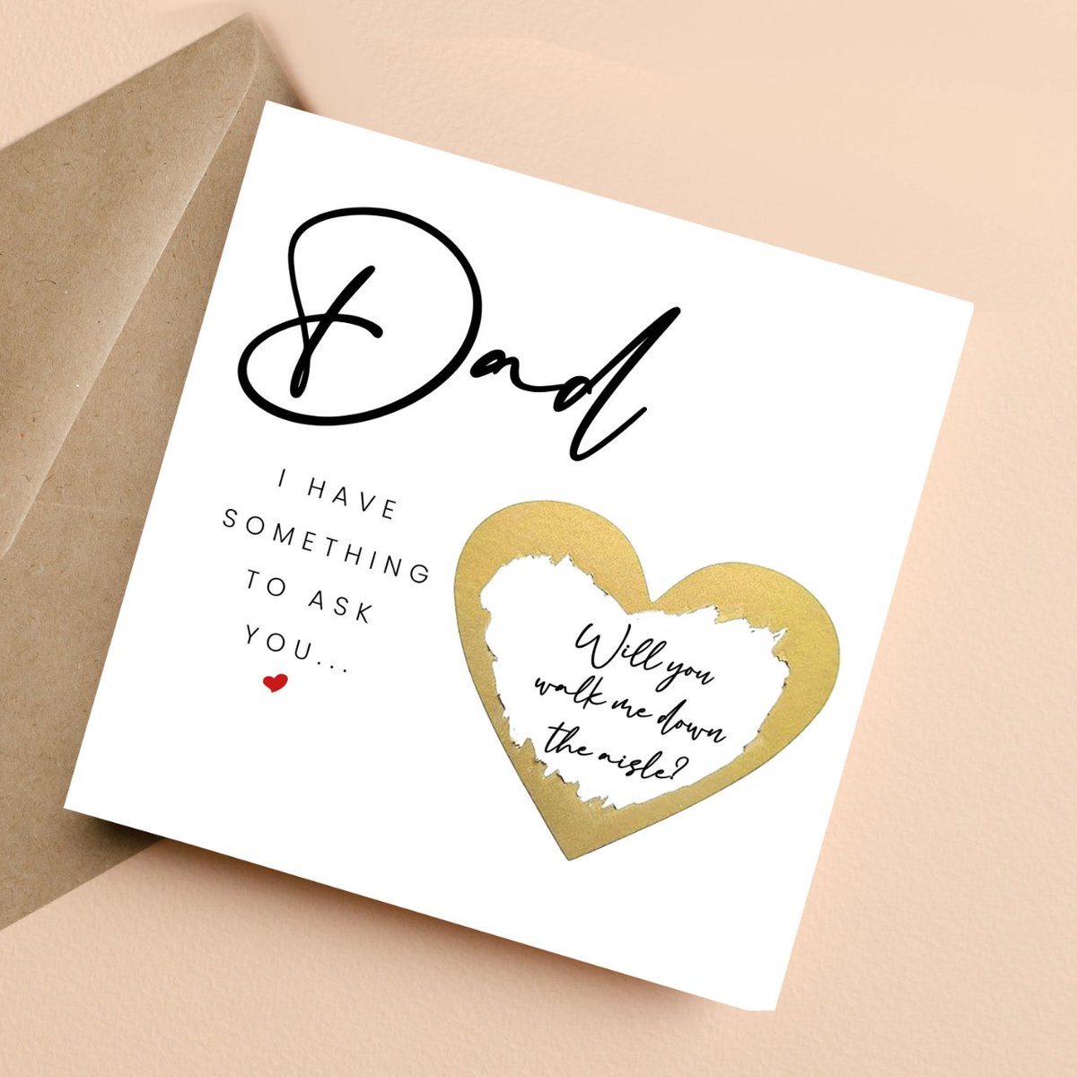 Scratch Reveal Card - Will You Walk Me Down The Aisle? 👰 etsy.me/3S0ILAu 🖱️ #ProposalCard #WeddingDay #DadWalkMeDownTheAisle #WalkMeDownTheAisle #PersonalisedCard #ScratchRevealCard #BeeyoutifulCards #BeeyoutifulGifts