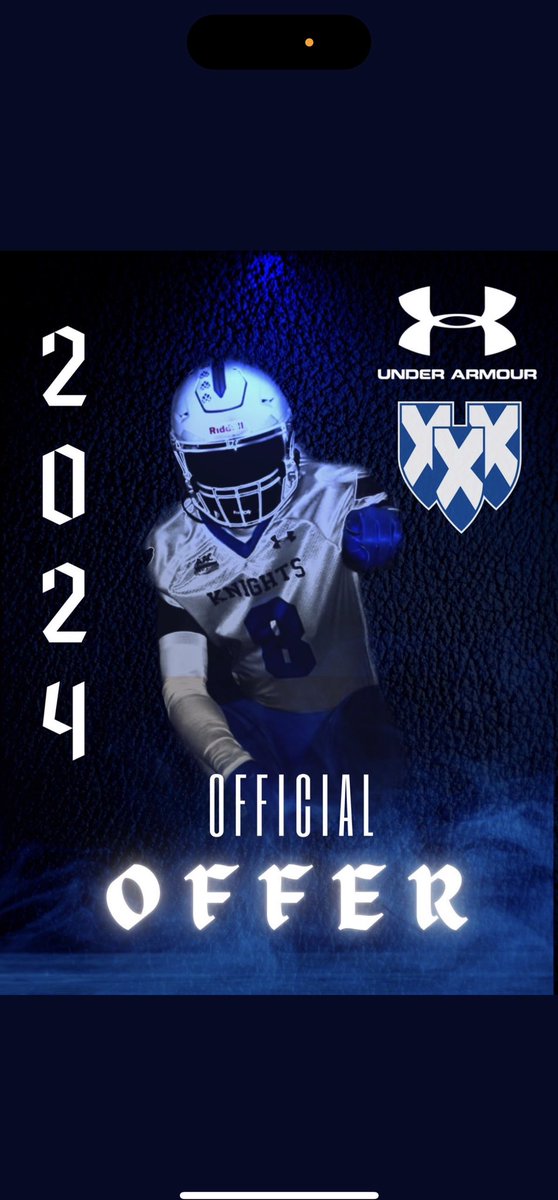 Thank you so much <a href="/Coachfrederick5/">Trent Fredericks</a> for my first offer to play football at Saint andrews university!! #GoKnights <a href="/Coach_Cromer/">Coach C.</a> <a href="/Football_NLHS/">NL_Football</a>