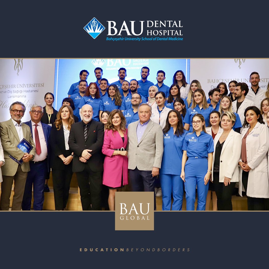 The BAU Dental Hospital launch was held with the participation of BAU Global President Mr. Enver Yücel and Bahçeşehir University President Esra Hatipoğlu. <a href="/BauDental/">BAU Dental Hospital</a>