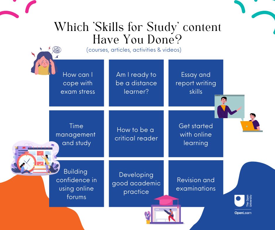 OUFreeLearning's tweet image. 🔎 Head over to our &apos;#SkillsforStudy&apos; section 💻 below to access a bunch of FREE courses, articles, interactive activities and videos from OU academic experts to help you #study more effectively as you get back to #school and #university 🏫.

🔗ow.ly/Hbig50L8SeL