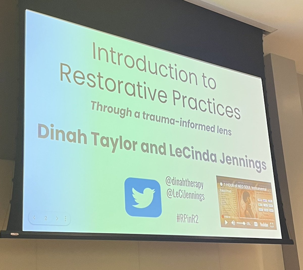 Spending the day with these great minds learning about Restorative Practices from @dinahtherapy and @LeCiJennings. #RPinR2 #PurposeDrivenFutureReady