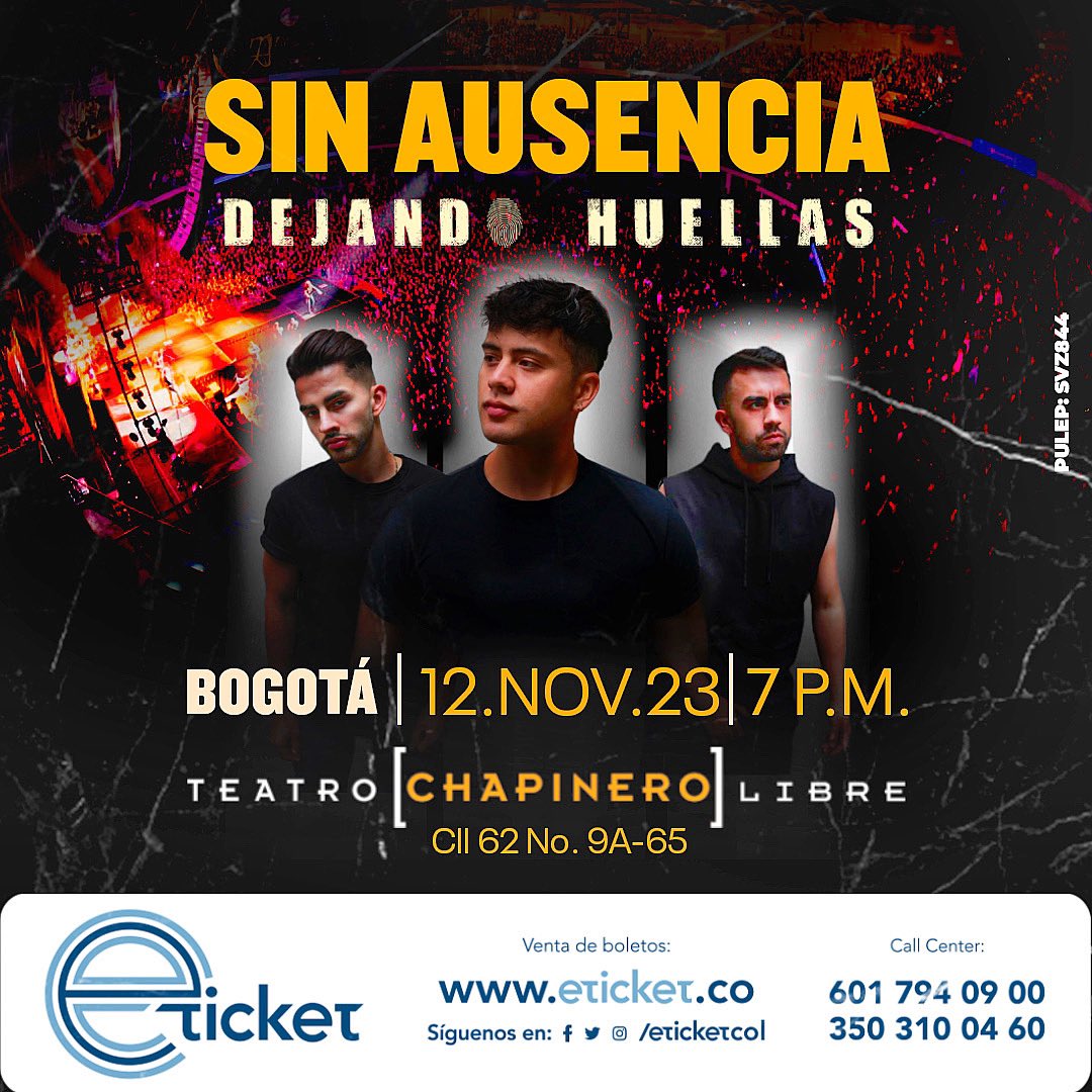 🚨 CONCIERTO EN BOGOTÁ 🚨
Boletas en : bit.ly/46WkvmX
