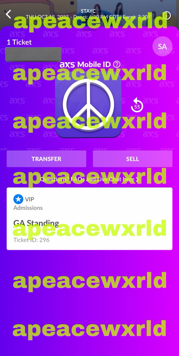 apeacewxrld's tweet photo. 🤍 wts 1 vip stayc ticket for 10/19 in dallas
- selling for fv
- can call during transfer
- sale/trade proofs on my ig: apeacewxrld
- paypal f&f, zelle or wise only
☁️
#wtsstayc #staycwts #staycticket #stayc_in_dallas #TEENFRESH https://t.co/PgkfiPznvd