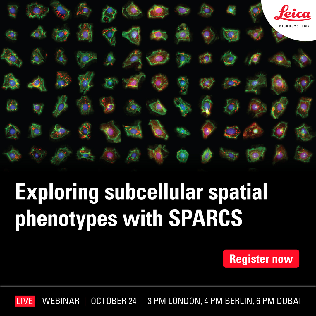 Leica Microsystems (@leicamicro) on Twitter photo 🚀There’s still time to register for our webinar with <a href="/SophiaMaedler/">Sophia Mädler</a> & learn more about SPARCS, a platform for genome-scale #CRISPR screening for spatial cellular phenotypes. Register now!
👉fcld.ly/c1u81lk
#Microscopy #LaserMicrodissection #DeepLearning #SpatialGenomics 🚀There’s still time to register for our webinar with <a href="/SophiaMaedler/">Sophia Mädler</a> & learn more about SPARCS, a platform for genome-scale #CRISPR screening for spatial cellular phenotypes. Register now!
👉fcld.ly/c1u81lk
#Microscopy #LaserMicrodissection #DeepLearning #SpatialGenomics