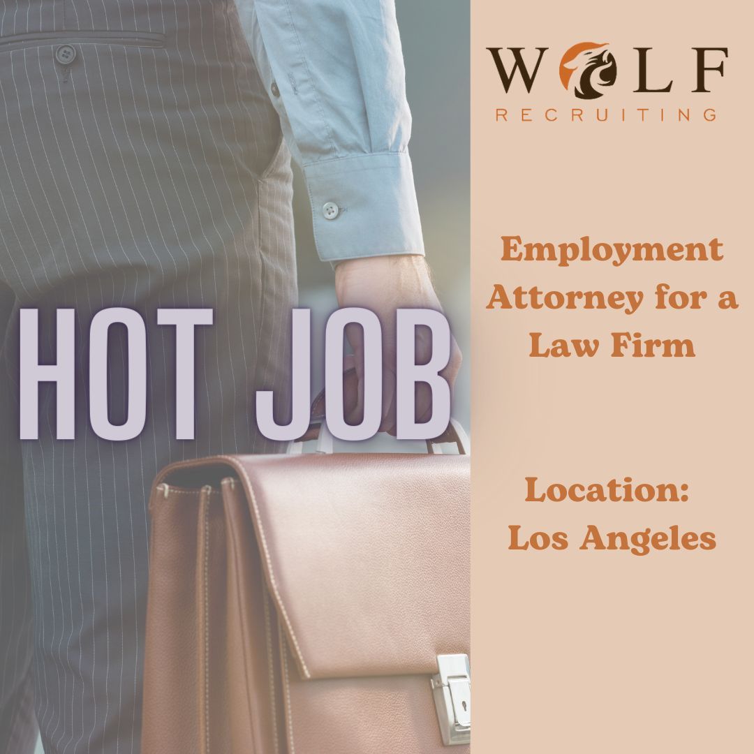🔥 Calling Los Angeles Attorneys!🔥  We've got a #hotjob for an Employment Attorney for a Law Firm.
Contact us for more details: buff.ly/3IYJqxe 

#losangeles #LAJOBS #hotjob