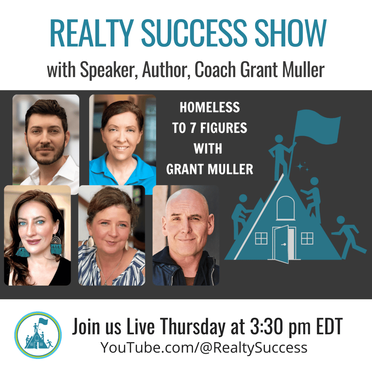 RealtySuccess_'s tweet photo. Join us and guest, Grant Muller, author and Certified High-Performance Coach™. His book, Top of Heart, shares his journey from homelessness to a seven-figure real estate career, by prioritizing real, human relationships. Join us and learn what it means to be #TopOfHeart! https://t.co/qzRLUxZbDy