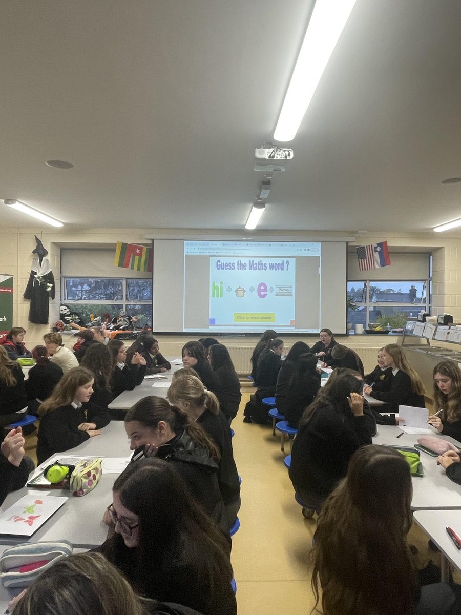 Lots of activity for Maths Week in @stpatscork as we celebrate all things mathematical. Many thanks to Maths teachers Ms O'Connell, Ms McCarthy & Mr Hynes for organising a fun week for students. This morning students had a mixed year maths table quiz. Well done to the winners!
