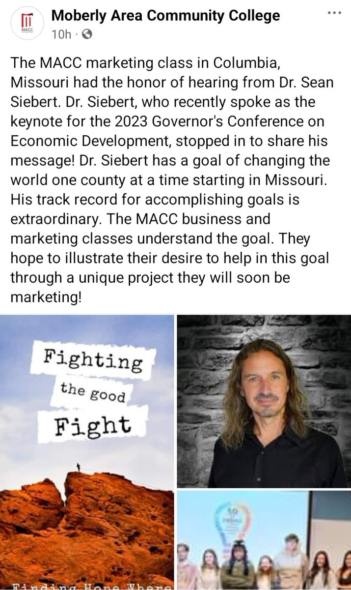 DrSeanSiebert's tweet photo. “Never underestimate the power of a small group of committed people to change the world. In fact, it is the only thing that ever has.” ~ Margaret Mead
This is going to be significant. Such good people!
#50ByFriday
#resourceineverycounty
#fightingthegoodfight https://t.co/vDenJ6o1Cp