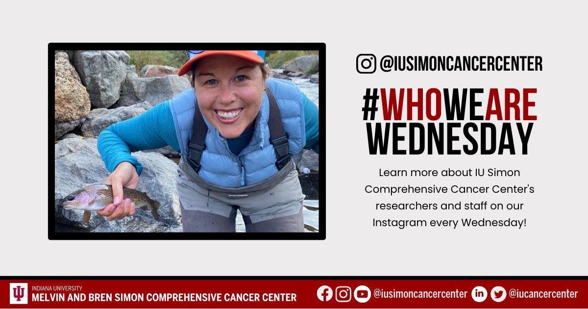 Today for #WhoWeAreWednesday, we are highlighting Amber Kleopfer Senseny (@aksenseny), the executive director of advancement at the IU Simon Comprehensive Cancer Center. Learn about Amber’s work at the cancer center over on our Instagram: ow.ly/CefO50PY5LM.