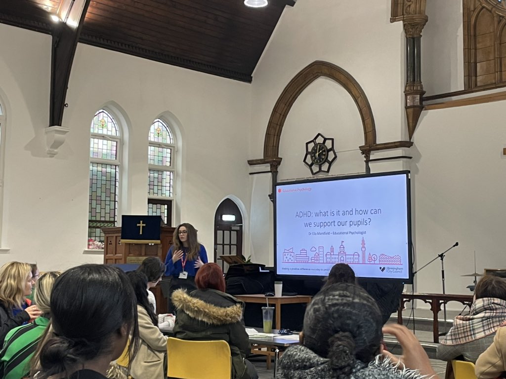 Amazing presentation by Dr Ella Mansfield on support student with ADHD