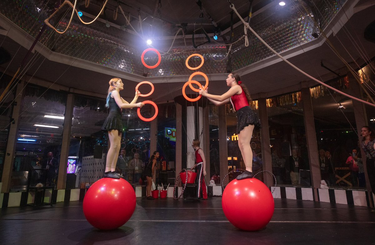 HCP_ReverseExpo's tweet image. Attendees of Day 2 at our #HCPFall23 Conference educationally learned how to improve or keep the “circus” running at work…then watched a literal circus @citymuseum as part of D&amp;amp;E. 
#hospital #healthcare