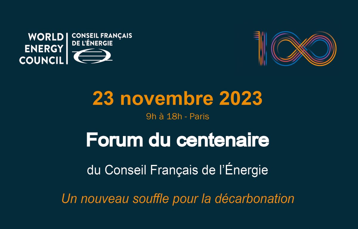 🗓️ Les inscriptions pour le Forum du centenaire du Conseil Français de l'Énergie, qui aura lieu à Paris le 23 novembre, sont ouvertes !
➡️ wec-france.org/forum-du-cente…
