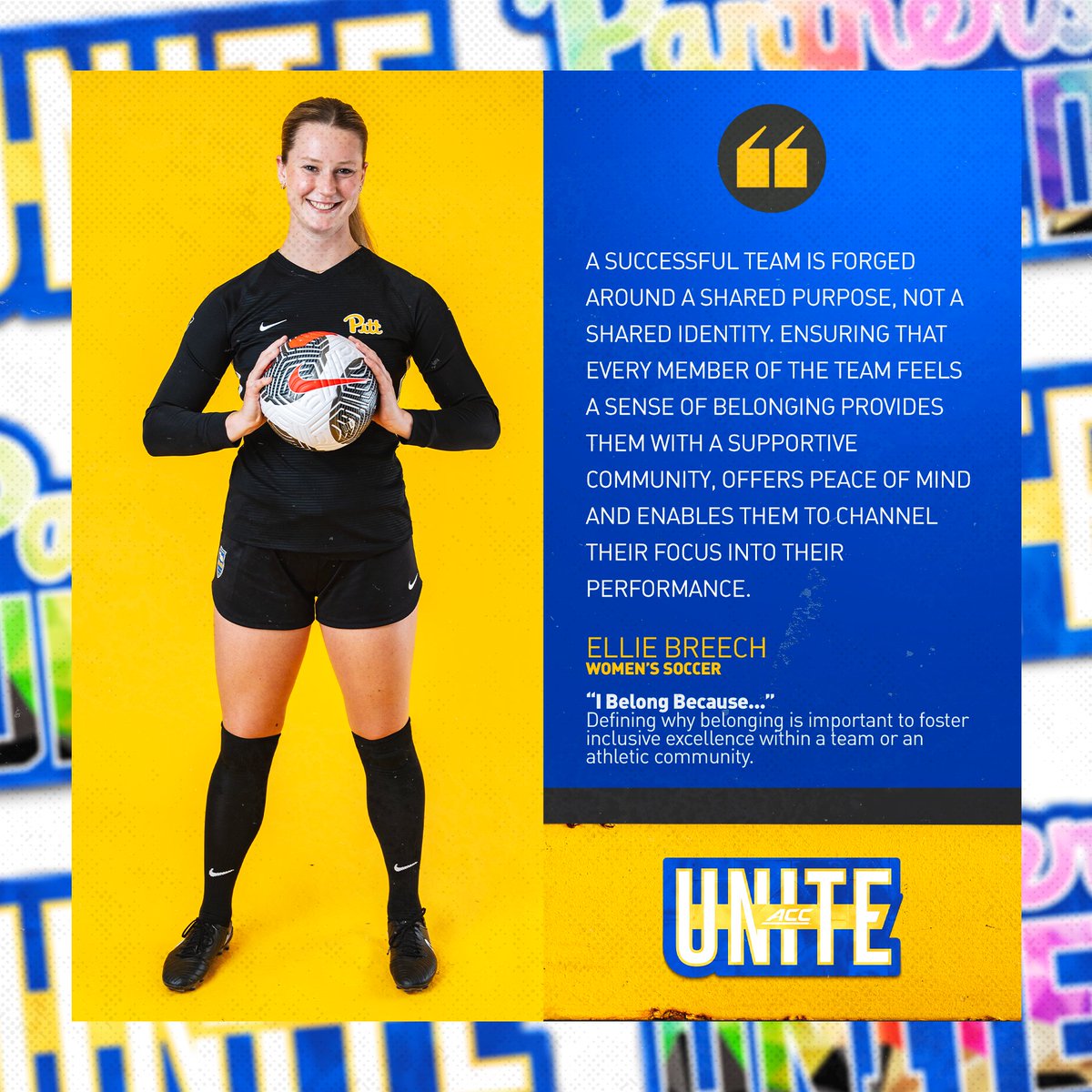 It's day two of the NCAA Diversity & Inclusion Campaign. Why is belonging important to foster inclusive excellence within a team or an athletic community? ⬇️⬇️⬇️ @BreechEllie #UNITYWeek x #NCAAInclusion