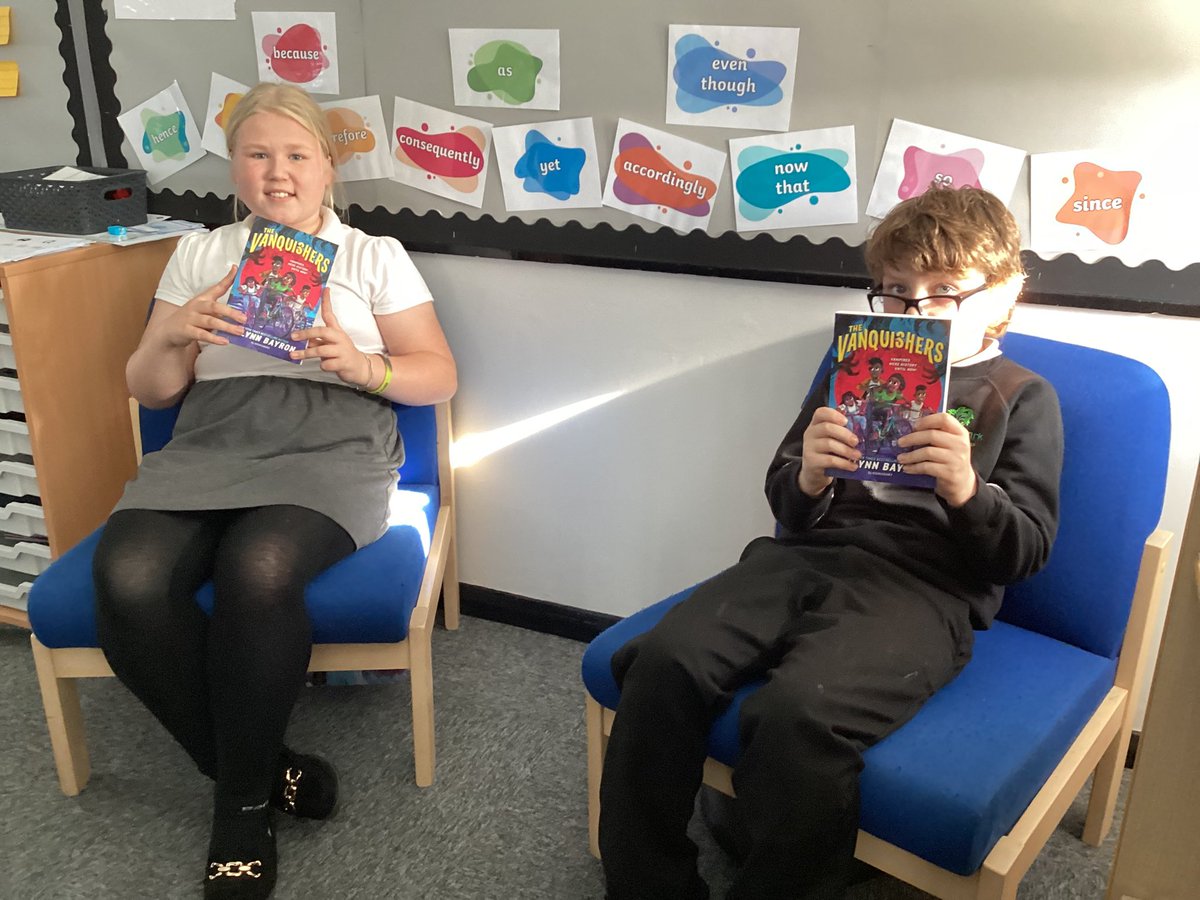 Bude Park Primary (@budeparkprimary) on Twitter photo Year 5 are excited to read The Vanquishers after their Zoom with author Kalyan Bayron. <a href="/Waterstones/">Waterstones</a> Year 5 are excited to read The Vanquishers after their Zoom with author Kalyan Bayron. <a href="/Waterstones/">Waterstones</a>