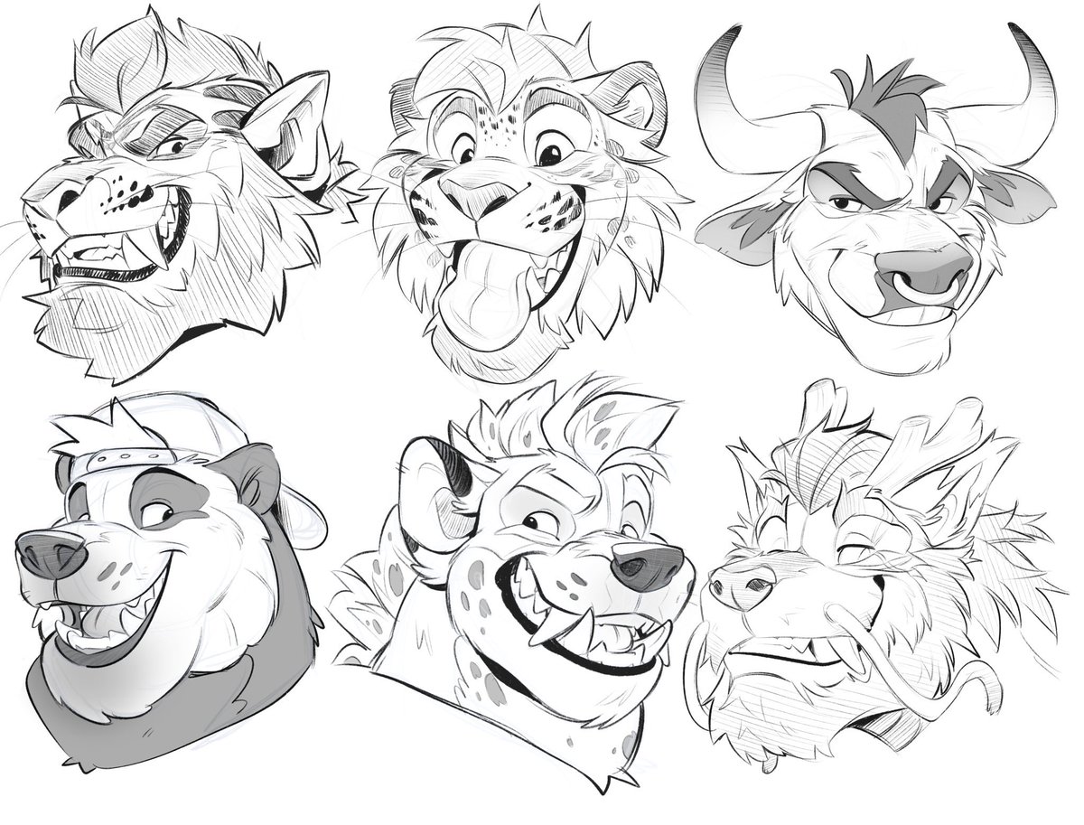 Struggling with finances pretty badly atm so I’m opening for some quick-turnaround headshot sketch commissions!

These are £65 gbp!

If you’d like one, please DM me with ref(s), the expression you’d like &amp; PayPal address and I will get to as many as I can!

RT’s appreciated!🥺🫶