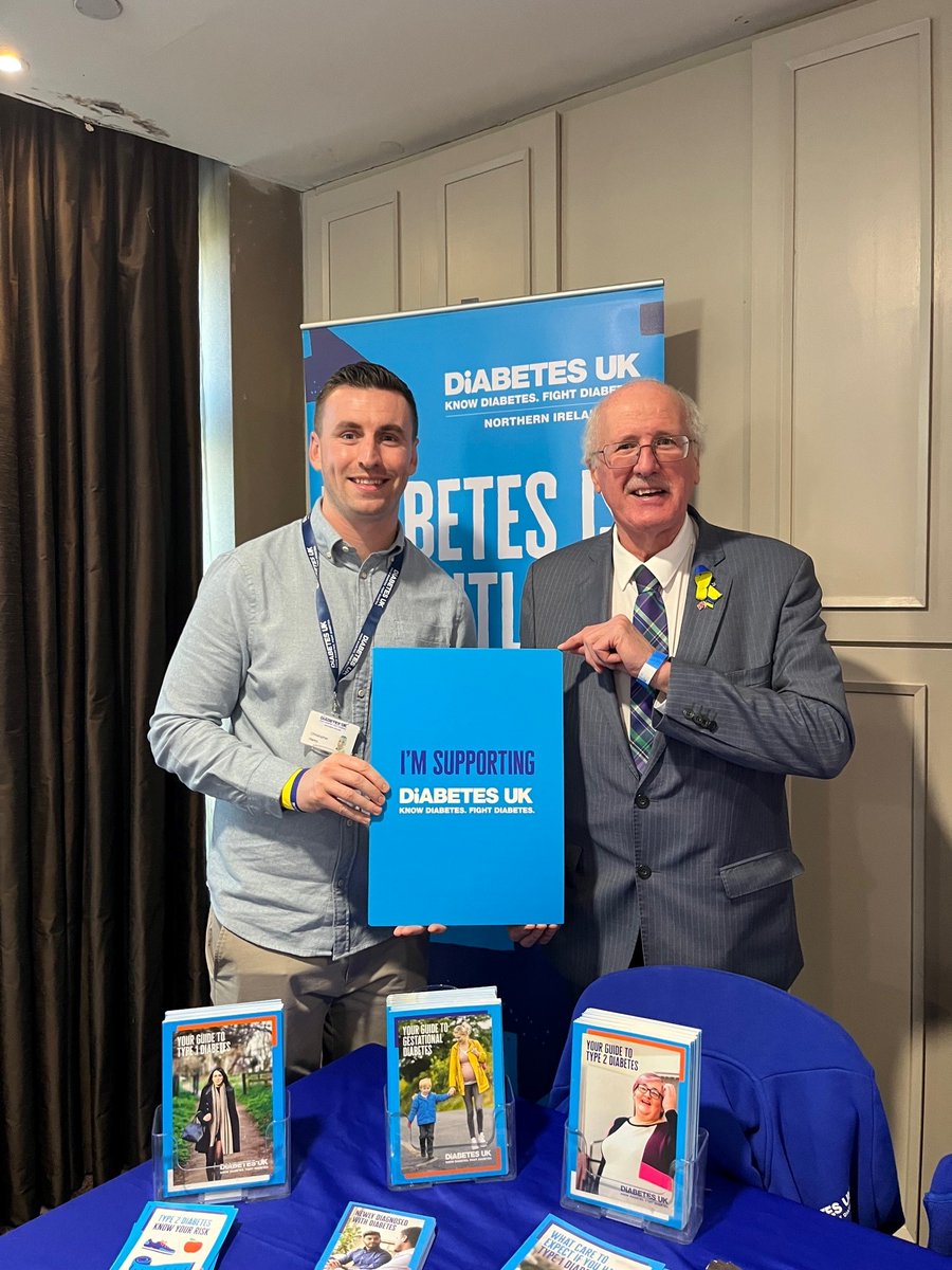 DiabetesUKNI's tweet photo. We attended the @duponline conference at the weekend. Thank you to all the political representatives who stopped by to hear why #diabetes needs to be high on the political and health agenda!

@JimShannonMP @J_Donaldson_MP @deborah_cheryl 
@HarrycHarvey1 
#DUP23 #DiabetesIsSerious https://t.co/2dorfs4DVN