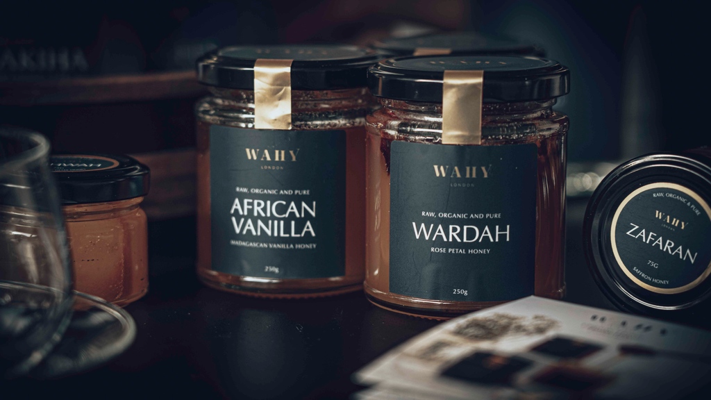 🌼 Elegance in Every Spoonful: WAHY London's African Vanilla and Wardah Rose Honeys 🍯

#WAHYLondon #AfricanVanillaHoney #WardahRoseHoney #EleganceInEverySpoonful #FlavourfulDelights #NaturalGoodness #SipAndSavour #TasteTheDifference #HoneyLove #ElevateYourTaste