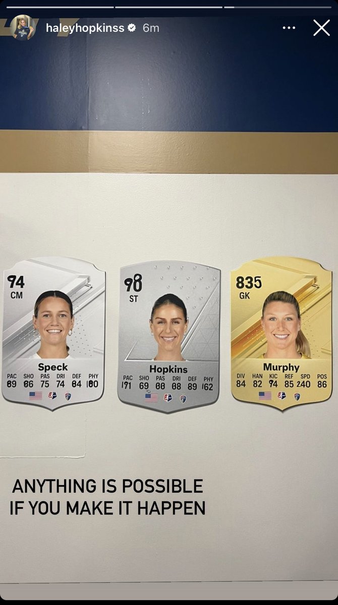 A lot better than what <a href="/EASPORTSFC/">EA SPORTS FC</a> gave them 😂😂

(📸 <a href="/haleyyhopkins/">haley hopkins</a>)