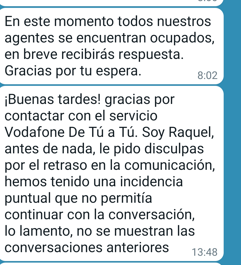 xavimm7's tweet photo. 🚨 ESTAFA @vodafone_es , un mes llevo esperando el envío del cod. devolución del router y mientras emiten facturas por el importe total de servicios dados de baja.  Después de 30min de llamada telefónica y decenas de WhatsApp seguimos sin solución. Portabilidad inminente https://t.co/zc6eCoAi3C