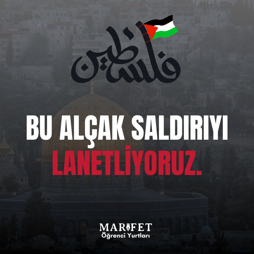Filistin halkı için özellikle derin bir üzüntü içindeyiz. Sivil kayıpların artması ve ateşkesin sağlanamaması hepimizi derinden etkiliyor. İsrail’in Gazze’de gerçekleştirdiği saldırıları ve hastaneye sığınan masum sivilleri vahşetle katletmesini lanetliyoruz.