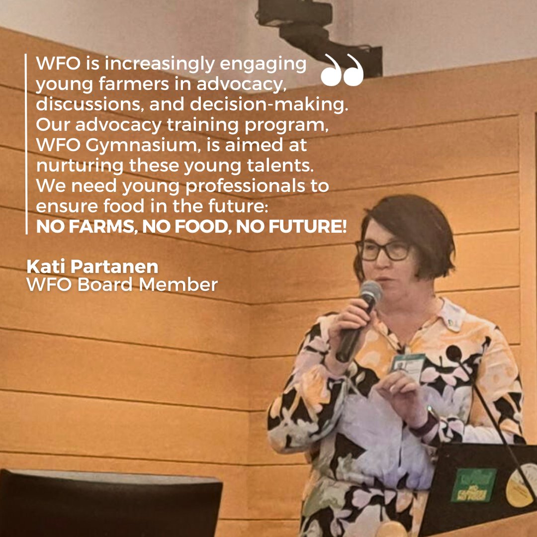 🎙️ Yesterday, #WFO BM @katipar, delivered her closing remarks at the #WFO & #NGIN joint event held within @FAO #worldfoodforum. It was a #PechaKucha competition where @JojoIrakarama, #WFOGymnasium alumna, was on the jury. Here is a strong final message from her speech👇