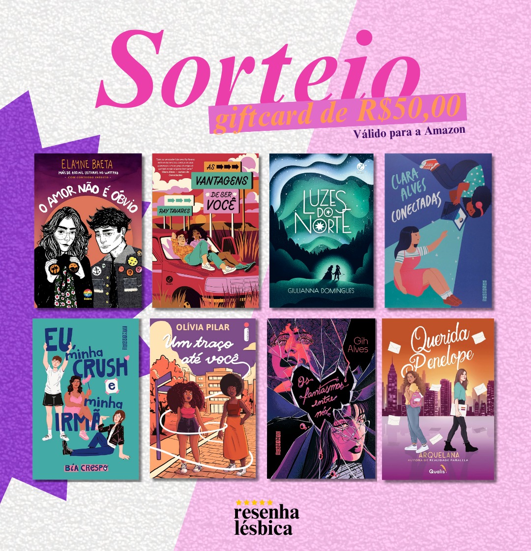 ⭐ SORTEIO DE INAUGURAÇÃO ⭐

Quer ganhar um dos livros contidos na imagem ou um giftcard de R$50? 

Para participar, basta:
- Seguir @resenhalesbica e <a href="/lendosaficos/">Lendo Sáficos</a>;
- Dar RT neste tweet;
‐ Comentar o nome do livro desejado.

Resultado: 05/11
