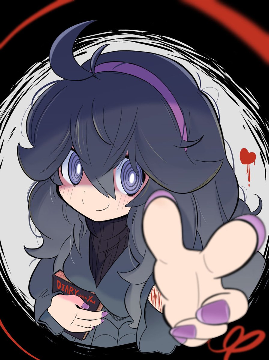 hex maniac (pokemon) 1girl purple hairband solo @ @ hairband smile long hair  illustration images