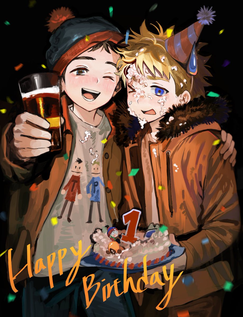 NaylForXx's tweet photo. 🍰生日沒有蛋糕吃🍰

和八基一起合繪！ https://t.co/bw1t3BpZj1