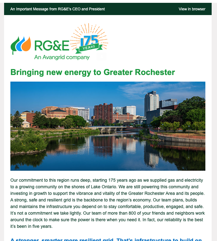 aidenguinnip's tweet photo. Hey @RGandE, we live in Rochester, NY not Rochester, MN, as featured in your latest email celebrating Rochester...
@Avangrid #rge #rochesterny https://t.co/BeY0mIeG1g
