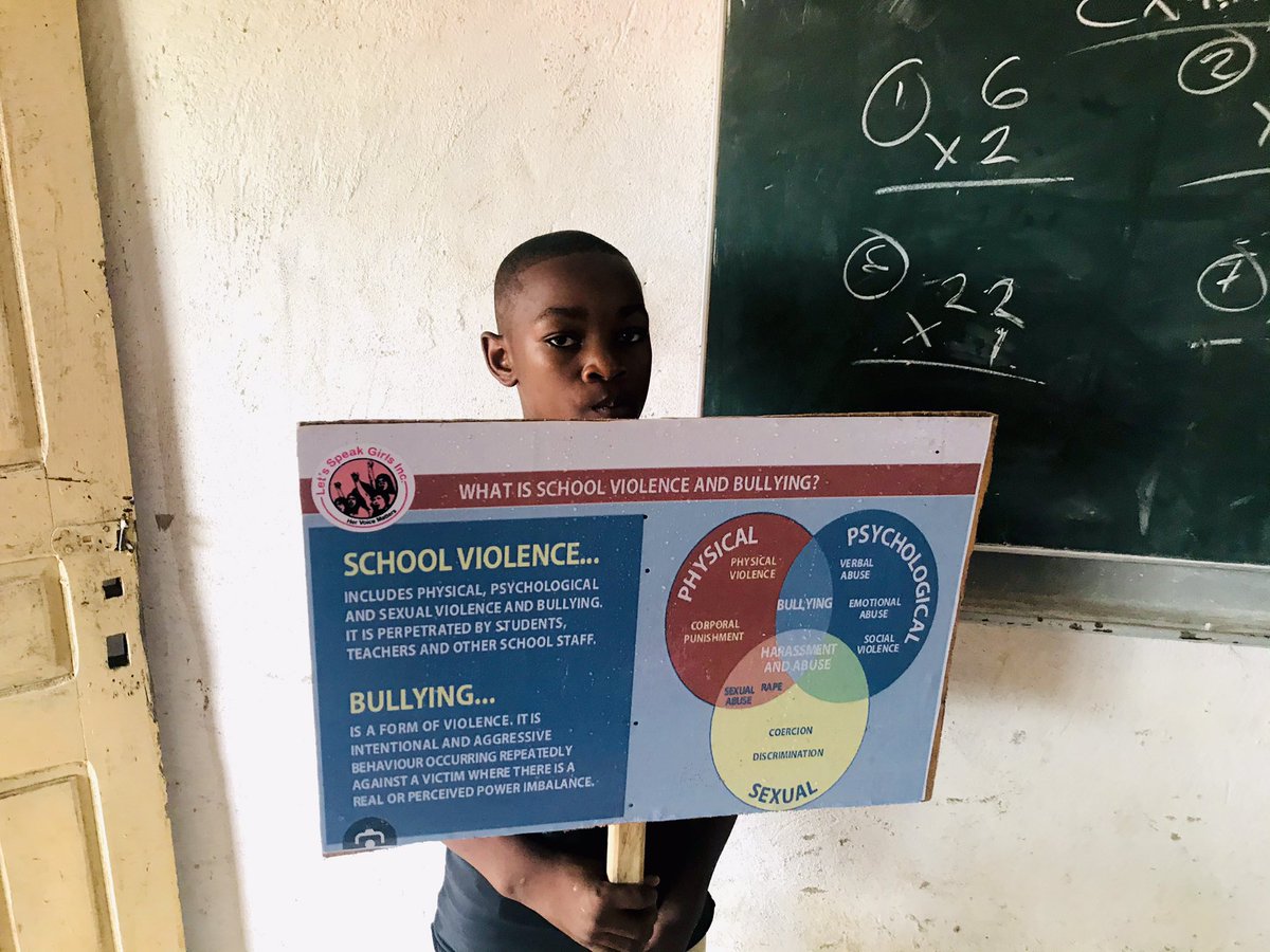 In abidance of our He - For - She Project in partnership with @TGPI_20, targeting 5000 school boys within Liberia and Nigeria. Let’s Speak,Girls Inc. Gender- Based Violence Club visited The Faith Christian Academy, peace Island community to indoctrinate teenage boys on GBV.