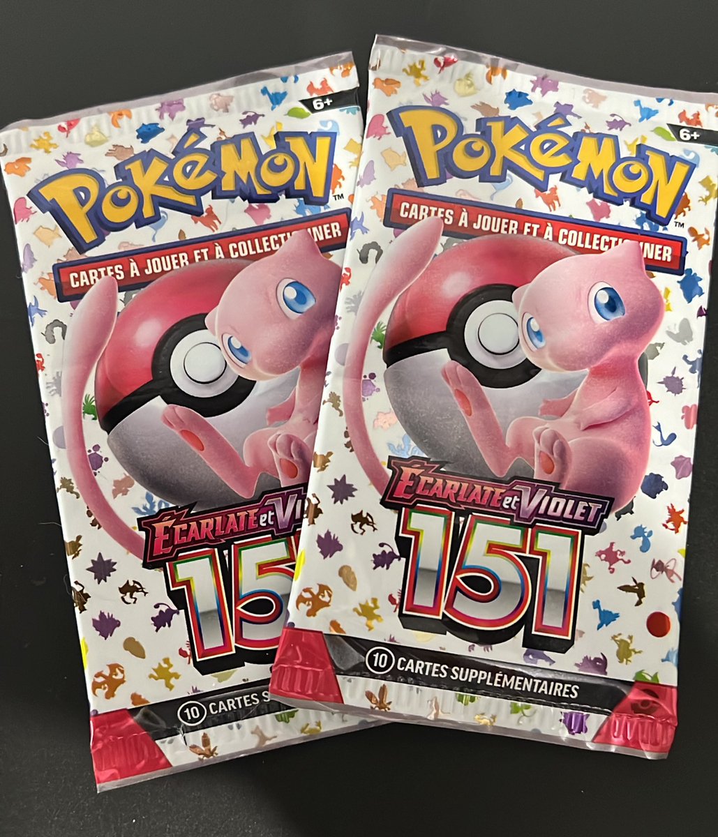 leroidesrats's tweet image. Pour ceux qui cherchent du pokemon 151 je met à disposition 2 boosters à 15€ mais en s’inscrivant avec mon lien vous avez 15€ de réduction donc ça vous fait les 2 boosters à 2,75€ (les frais de port), n’hésitez pas pour ceux que ça intéresse ! whatnot.com/invite/leroide… #sponso
