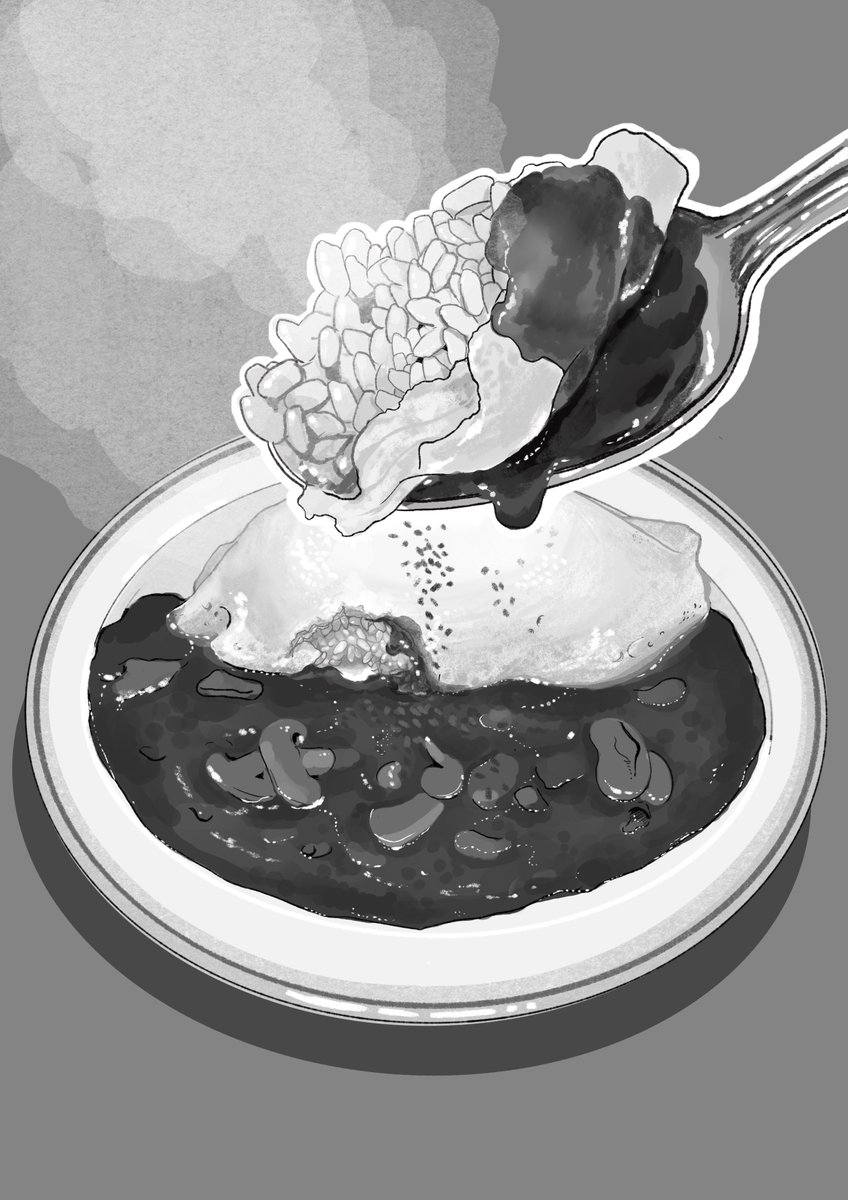 food focus greyscale monochrome no humans food still life rice  illustration images