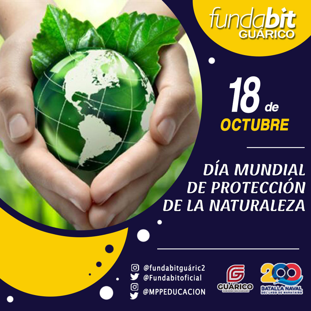 🗓️ #18Oct || Hoy celebramos el Día Mundial de la Protección de la Naturaleza, fecha que nos ayuda para anticipar los riesgos y prevenir los daños provenientes de la degradación del medio ambiente. 🏞️🌳 <a href="/NicolasMaduro/">Nicolás Maduro</a> <a href="/_LaAvanzadora/">Yelitze Santaella</a> <a href="/CDCEGuarico/">CDCE del Estado Guárico</a>

#DialogoDePaz